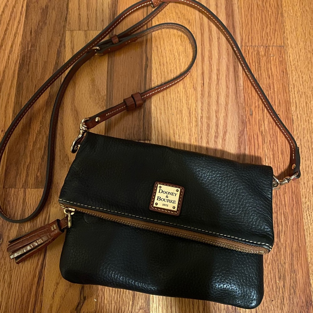 Dooney & Bourke Leather Fold-over Crossbody